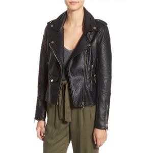 Blank NYC Easy Rider Faux Leather Moto Jacket Size S
